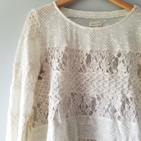 Anthropologie Meadow Rue Acolyte Lace Sweater - Picture 4 of 9